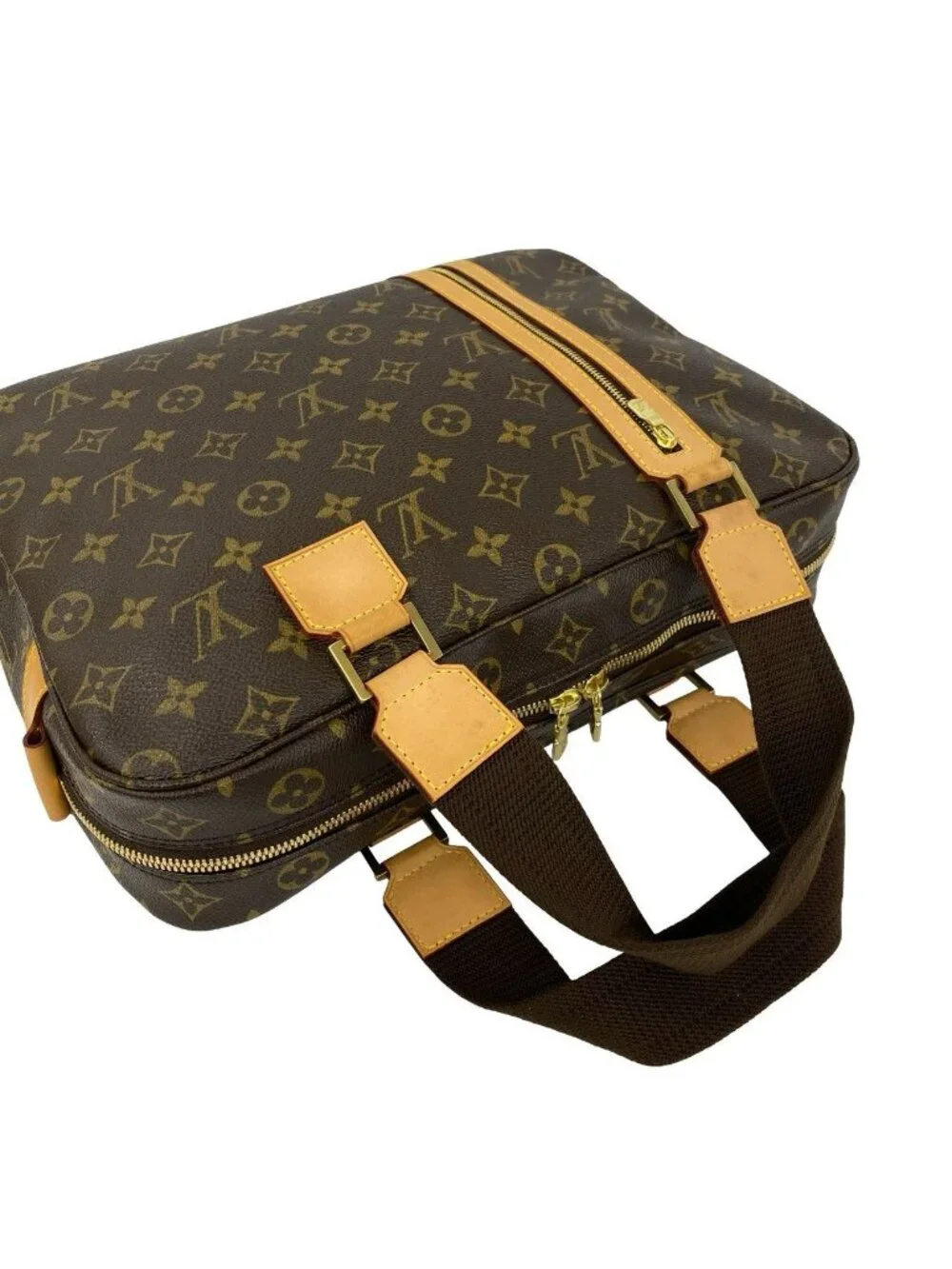 Louis Vuitton Sac Bosphere Monogram Leather 2-Way Shoulder Bag Brown